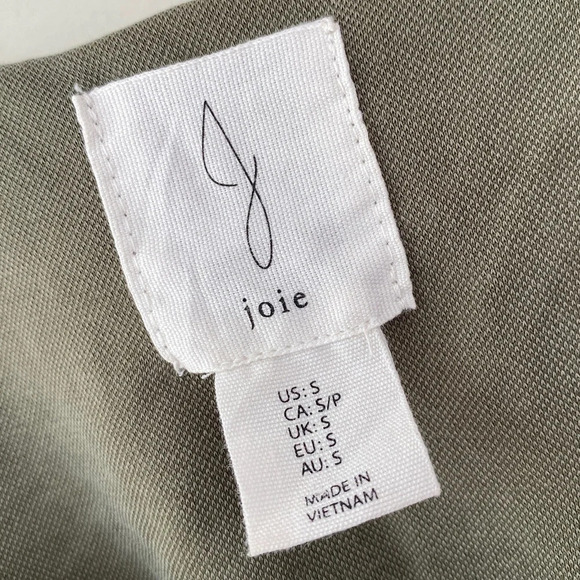 Joie, Strappy Cami Asymmetrical Midi Swing Dress, Olive, Green, Army Green - Picture 8 of 9